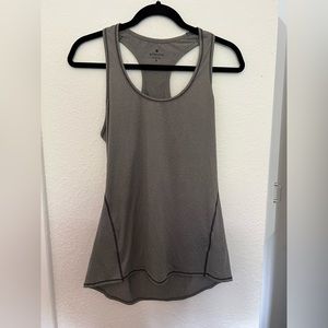 Athleta Gray Chi Scoop Neck Racerback Swing Tank